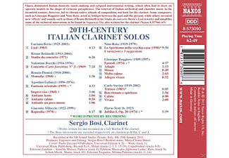 Sergio Bosi - 20th Century Italian Clarinet Solo  - (CD)