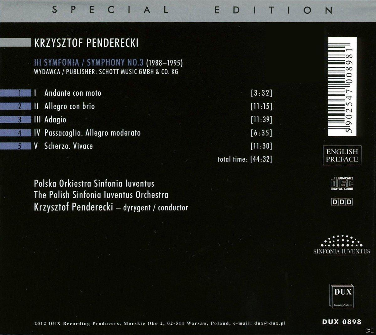 Polska Orkiestra Sinfonia Iuventus - Symphony No. 3  - (CD)