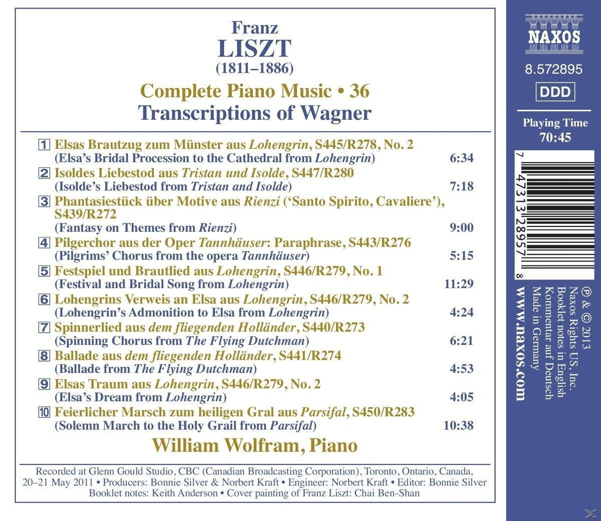 CD-Cover mit detaillierten Informationen zu Musikstücken und dem Namen des Komponisten.