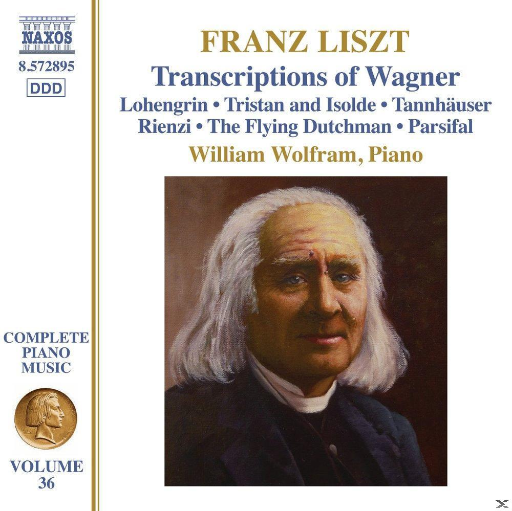 Albumcover: Porträt eines alten Mannes. Titel: Franz Liszt, Transkriptionen von Wagner.