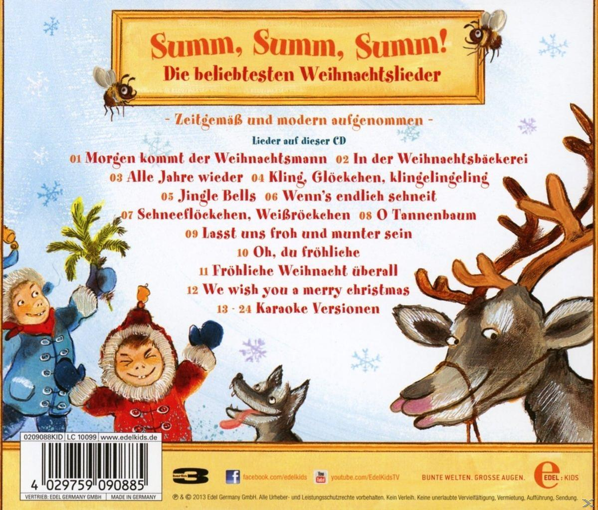 Albumcover mit Zeichnungen von Kindern und einem Rentier. Text: Summ, Summ, Summ!