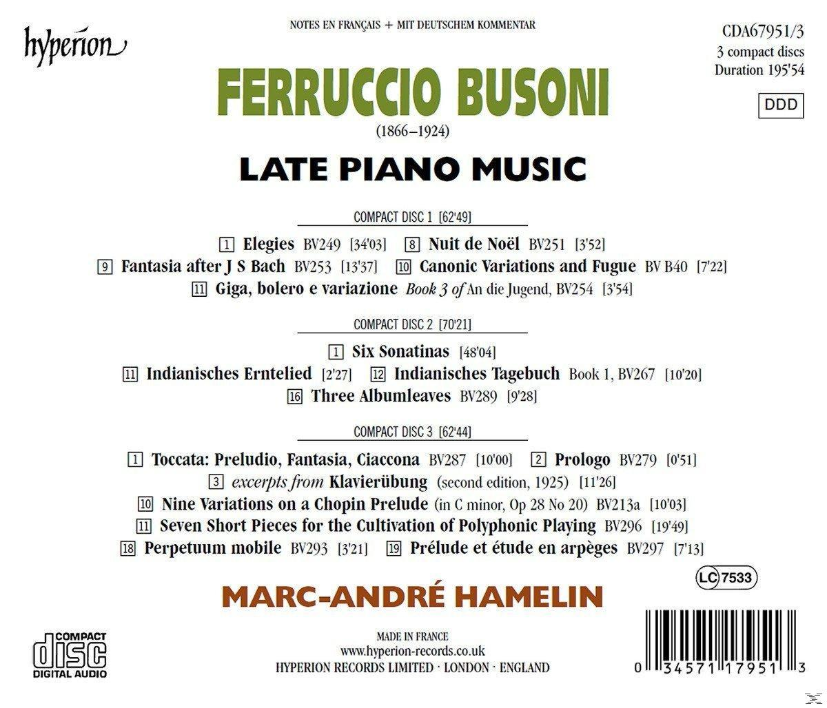 Marc-andré Hamelin - Late Piano Music  - (CD)