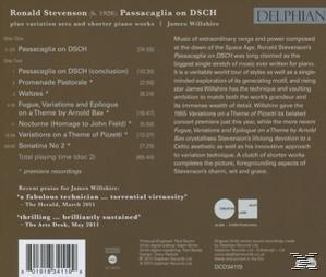 James Willshire - Passacaglia On DSCH/+  - (CD)