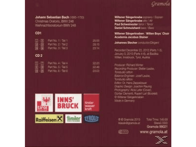 Thumbnail - Wiltener Sängerknaben, Academia Jacobus Stainer - Weihnachtsoratorium (CD)