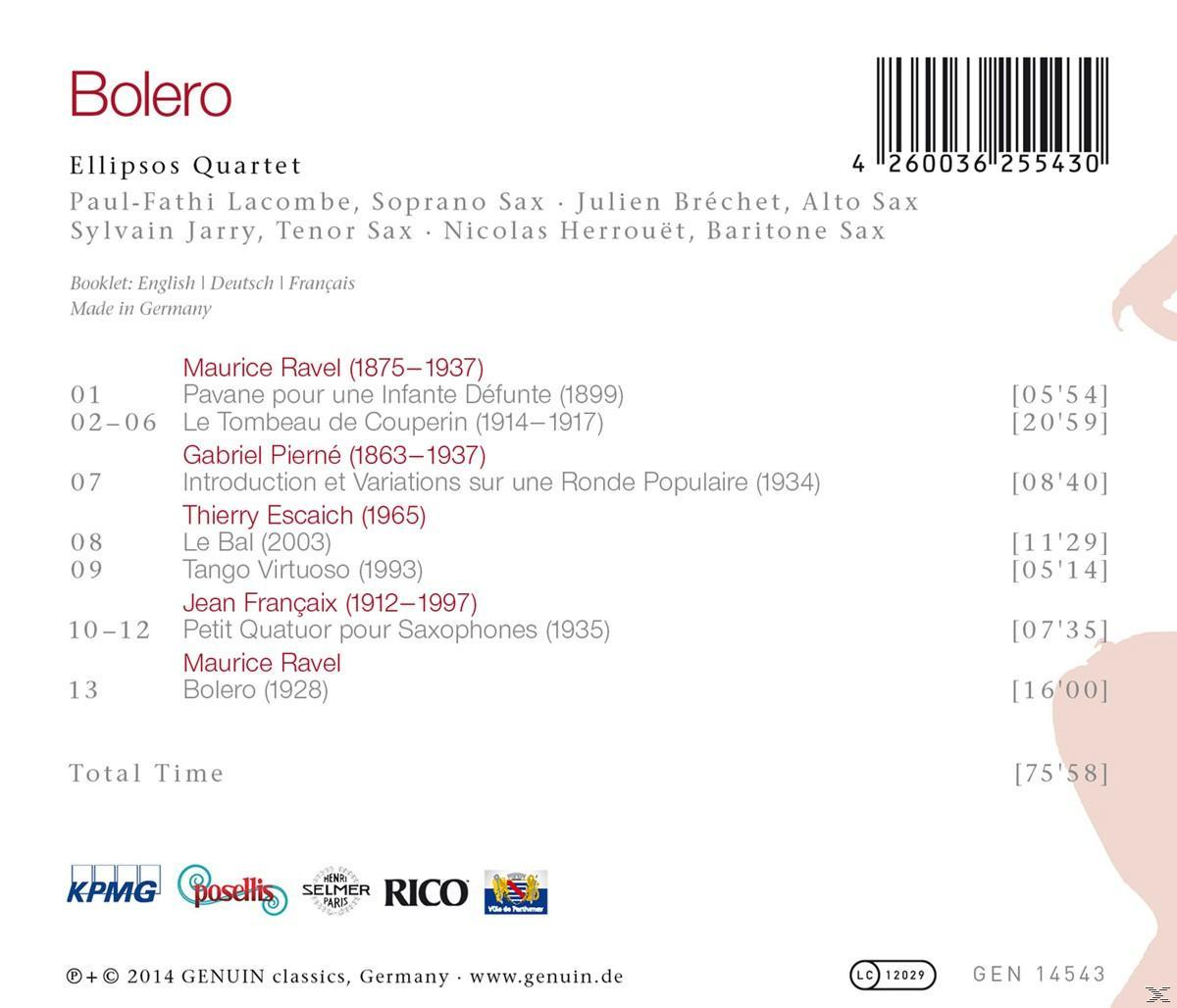 Ellipsos Quartet - Bolero  - (CD)