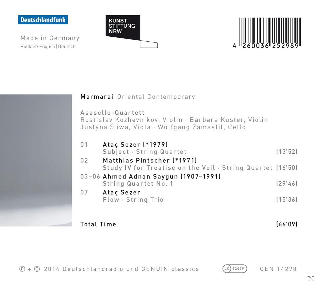 Asasello Quartett - Marmarai-Oriental Contemporary  - (CD)