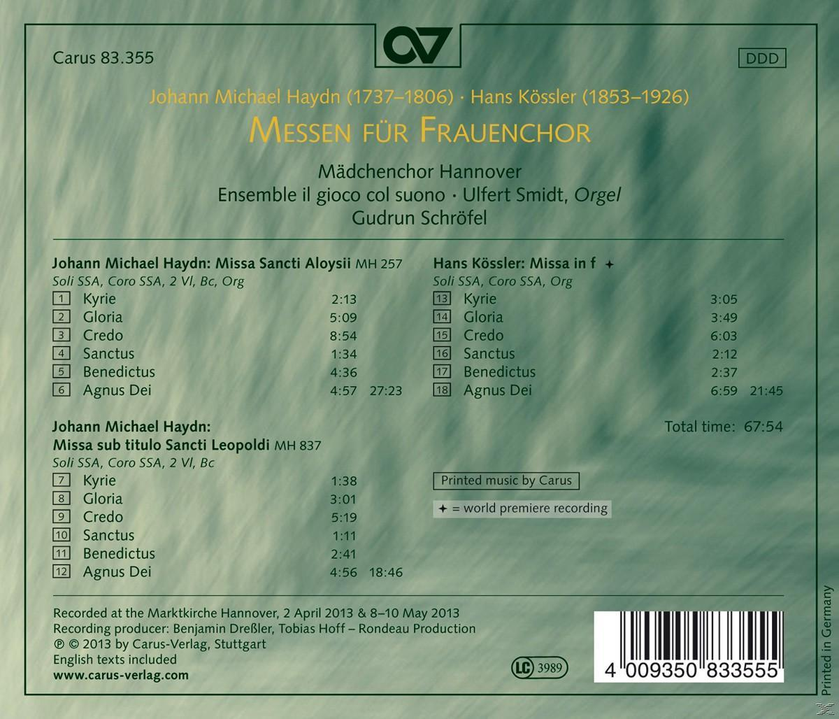 Mädchenchor Hannover - Messen Für Frauenchor  - (CD)