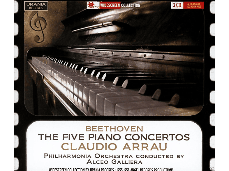 Claudio Arrau, The Philharmonia Orchestra | Die Fünf Klavierkonzerte - (CD)  Claudio Arrau, The Philharmonia Orchestra auf CD online kaufen | SATURN