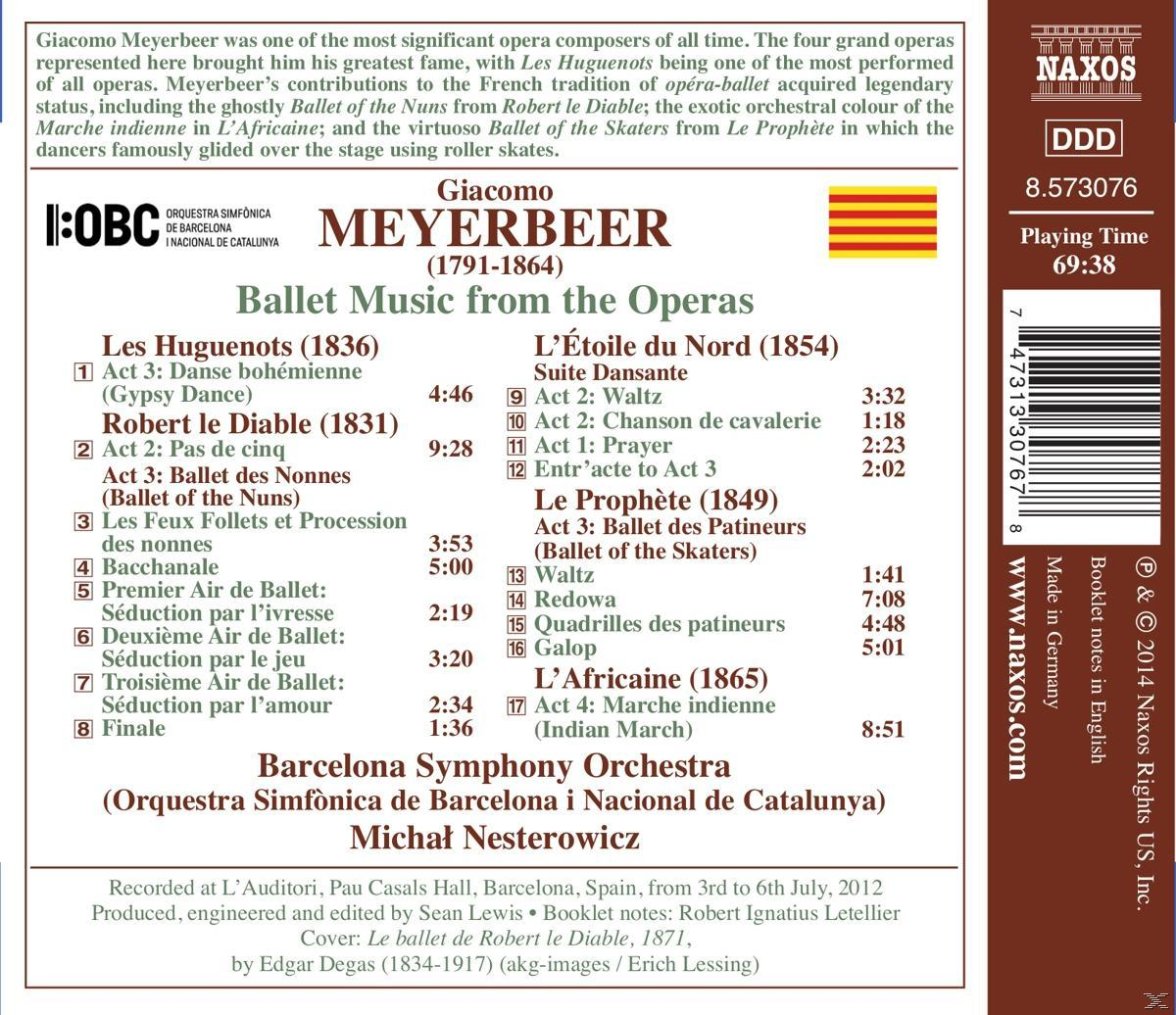 CD-Cover mit einer Titelliste und einem Porträt von Giacomo Meyerbeer.