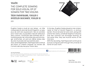 Tedi Papavrami, Svetlin Roussev - Ysaÿe: The Complete Sonatas  - (CD)