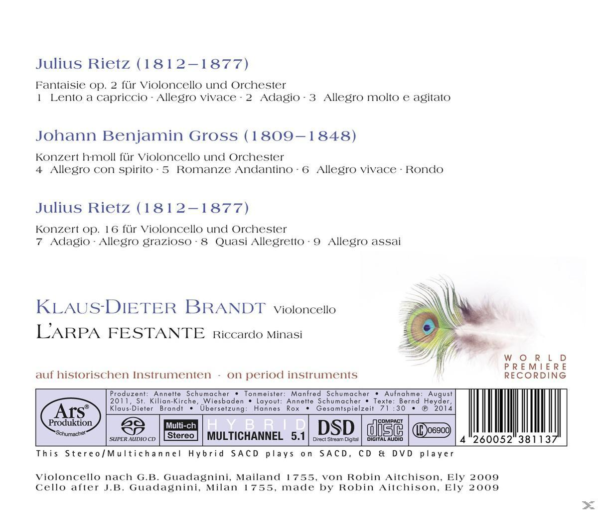 Klaus-dieter Brandt, L Arpa Festante - Cello Concertos And Fantasy  - (SACD Hybrid)