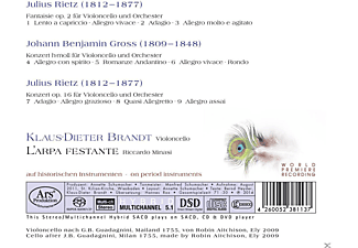 Klaus-dieter Brandt, L Arpa Festante - Cello Concertos And Fantasy  - (SACD Hybrid)