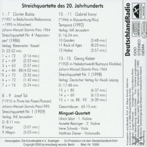 Minguet- Quartett - Streichquartette Des 20.Jahrhunderts  - (CD)