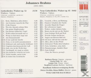 CD-Rückseite mit Songtiteln und Credits auf weißem und schwarzem Hintergrund.