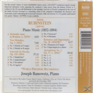 Joseph Banowetz - Klaviermusik 1852-1894  - (CD)