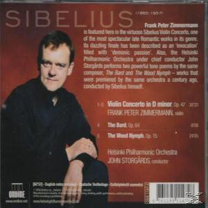CD-Hülle. Portrait eines Mannes. Titel: Sibelius. Enthält Frank Peter Zimmermanns Violinkonzert.
