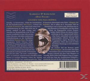Paul Herwig - D'Annunzio,G.:Das Feuer  - (CD)