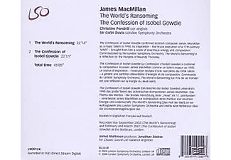 James MacMillan, Pendrill/Davis/London SO - The Worlds Ransoming/The Confession Of I  - (CD)