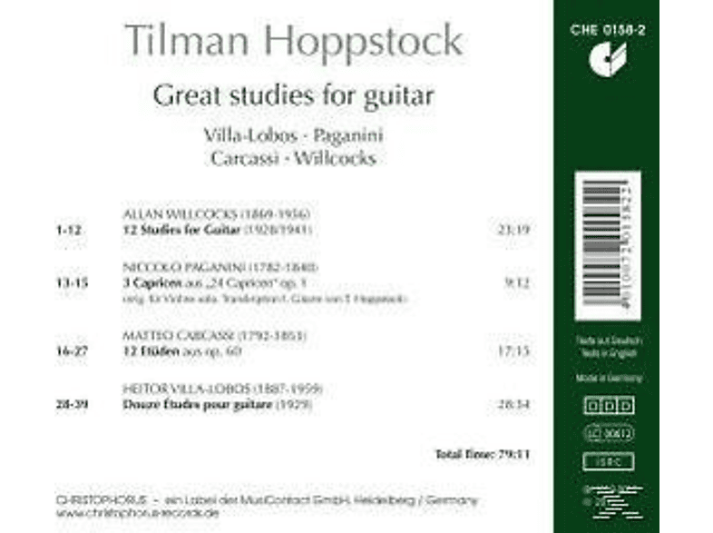 Thumbnail - Hoppstock Tilman - Great Studies For Guitar (CD)