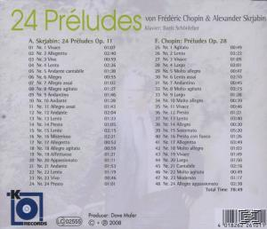 Boris Schoenleber - 24 Preludes  - (CD)