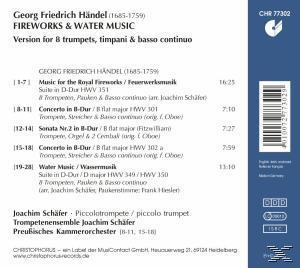 Joachim Trompetensensemble Schäfer - Fireworks & Water Music  - (CD)