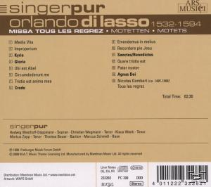 Singer Pur - Missa Tous Les Regrez  - (CD)