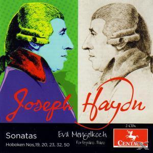 Albumcover mit zwei Porträts von Joseph Haydn, eines in Farbe und eines in Schwarzweiß, mit Text.