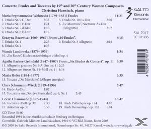Christina Harnisch - Concerto Etudes And Toccatas For Piano  - (CD)