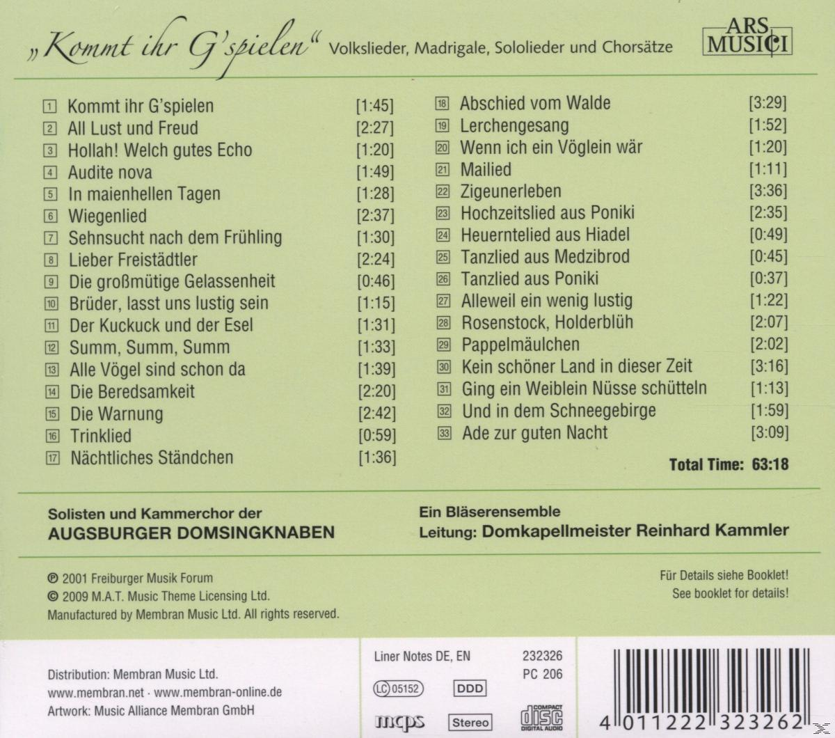 Augsburger Domsingknaben - Kommt Ihr G'spielen  - (CD)