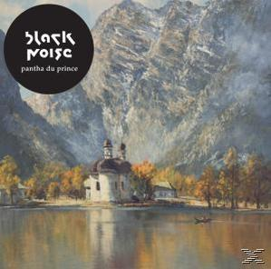 Albumcover: Seelandschaft mit Kirche, Bergen und "BLACK NOISE" Logo.