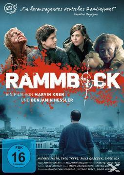 DVD-Cover: Menschen in einer Stadt, Zombies. Titel: RAMMBOCK.