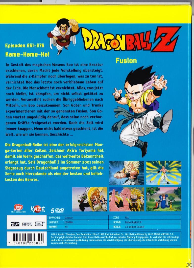 Dragon Ball Z DVD-Cover mit Zeichentrickfiguren und Text.