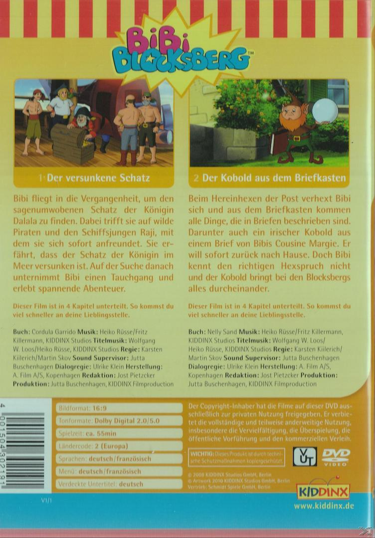 DVD-Cover mit Zeichentrickfiguren und Text auf Deutsch. Zwei Szenen und eine Zeichentrickfigur.