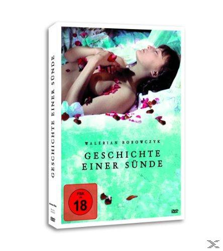 DVD-Cover mit einer liegenden Frau. Text: GESCHICHTE EINER SÜNDE.