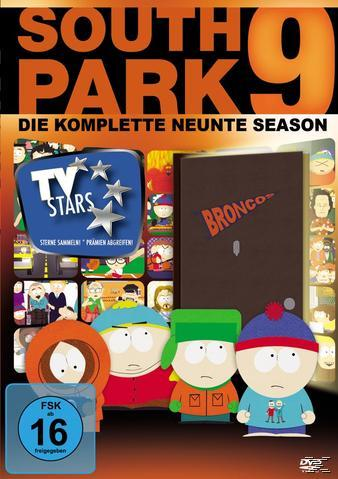 South Park 9 DVD-Hülle mit Charakteren und dem Titel der Show.