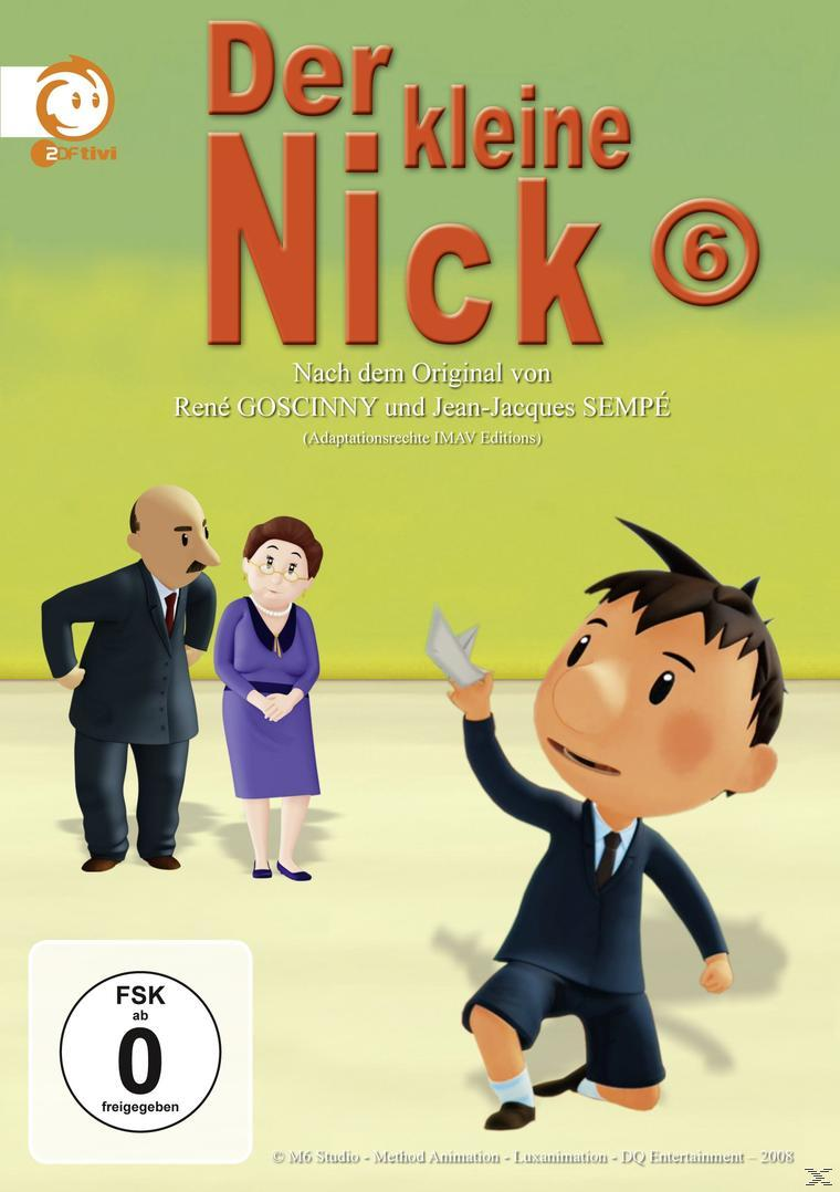 DVD-Cover: Ein Cartoon-Junge und zwei Erwachsene. Text: Der Kleine Nick, FSK 0.