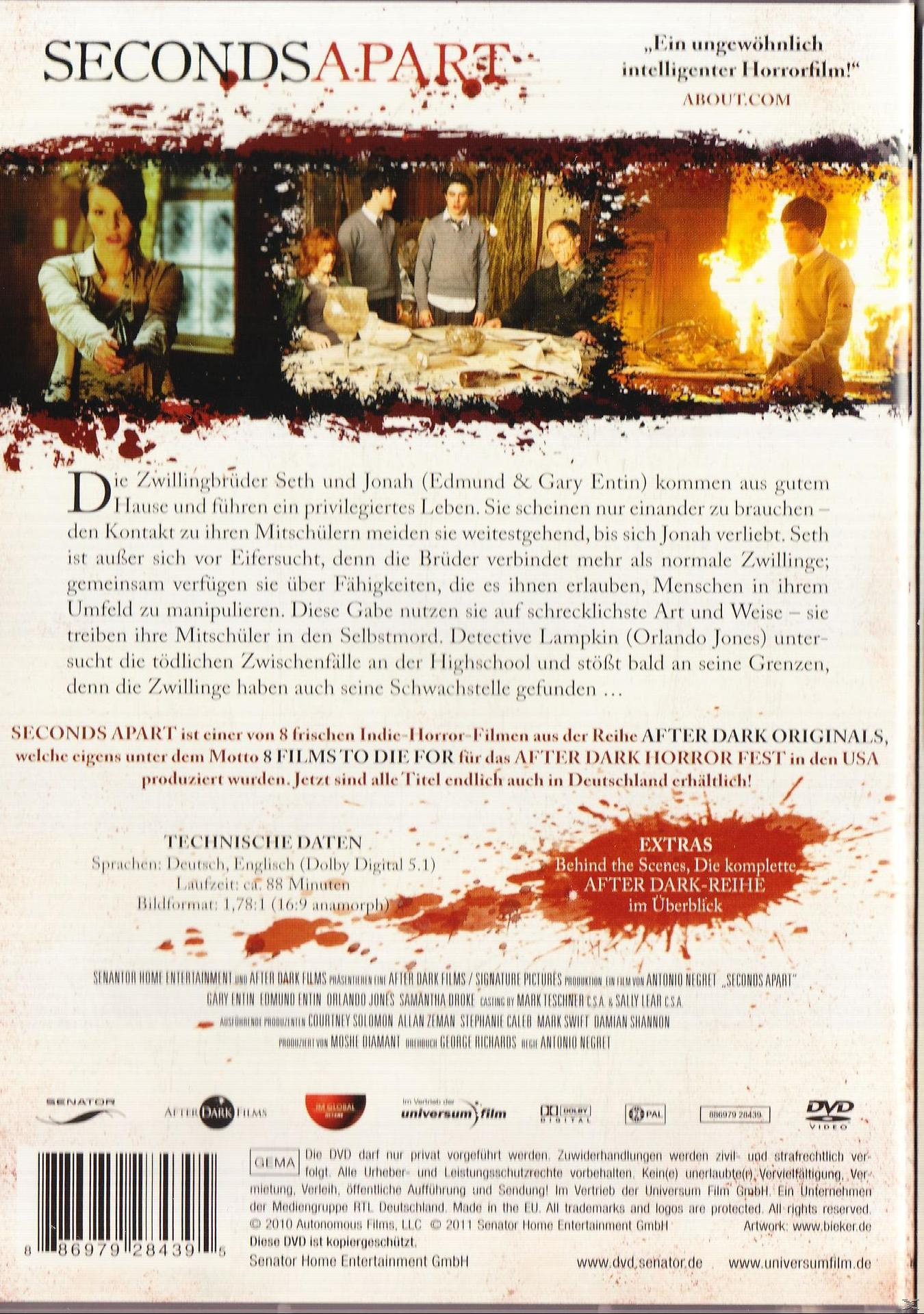 Seconds Apart DVD
