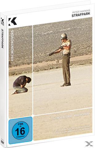 DVD-Cover mit Mann, der eine Waffe hält. Titel: Strafpark. FSK 16 Bewertung.
