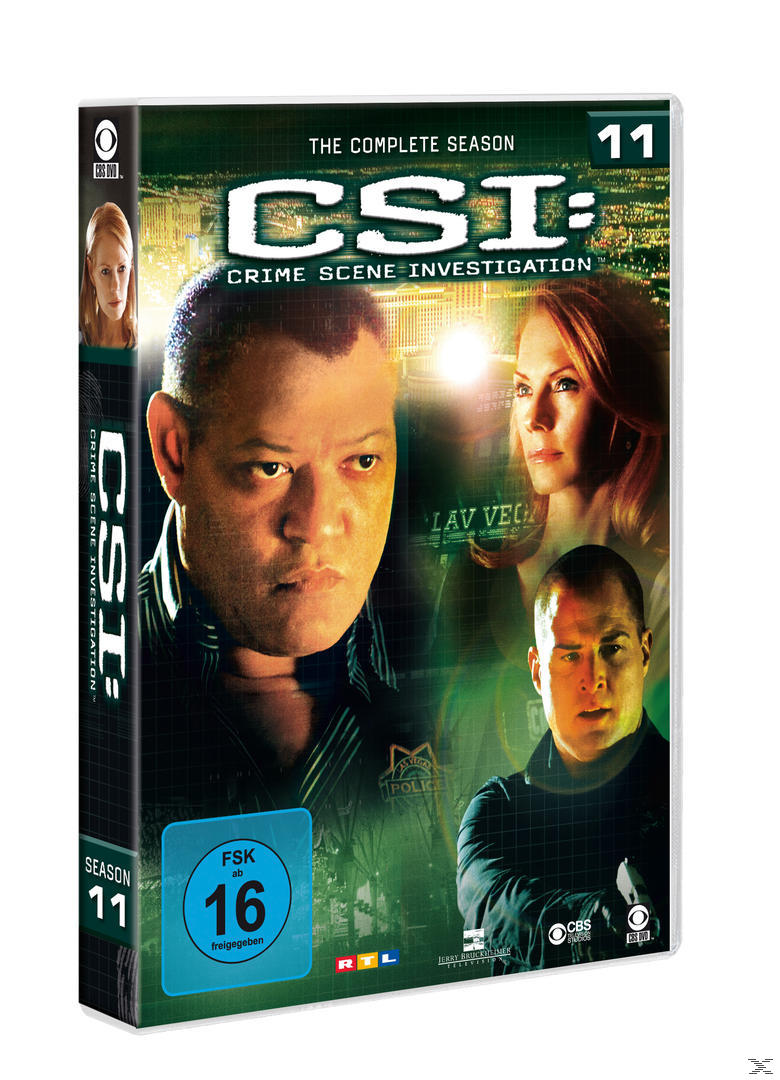 DVD-Cover. Mehrere Personen sind auf dem Cover. Text: CSI: Crime Scene Investigation.