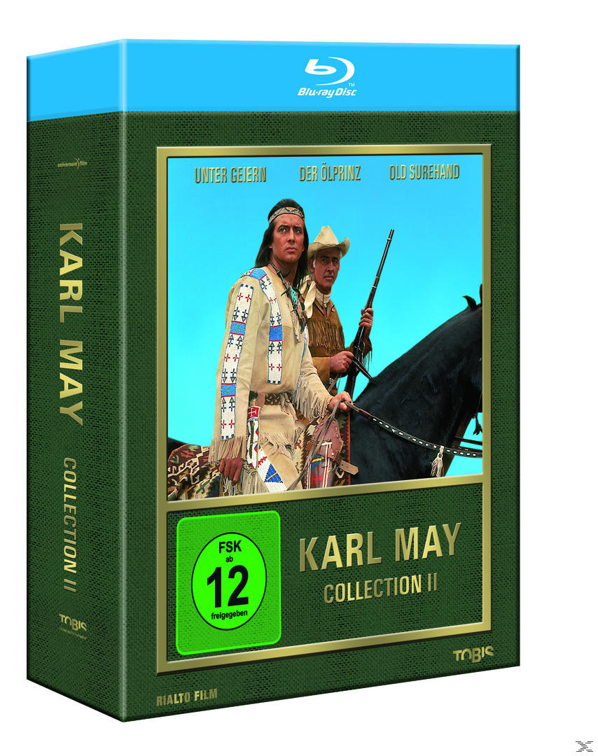 DVD-Box-Set von 'Karl May Collection II' mit einem Bild von Cowboys.