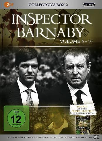 DVD-Cover mit zwei Männern. Text: Inspector Barnaby, Volume 6-10, 21 DVD.