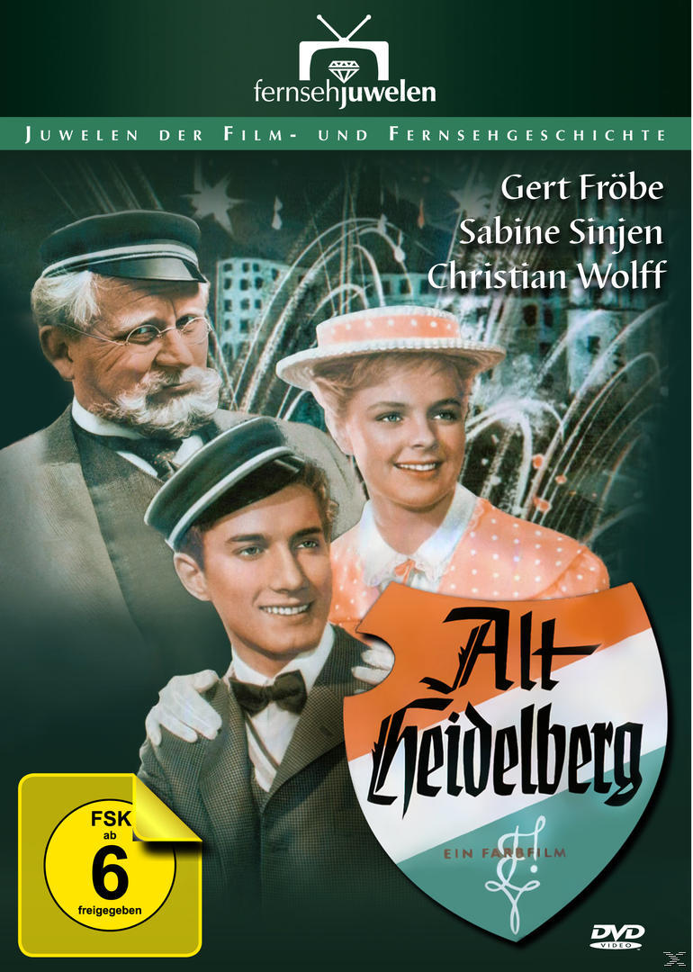DVD-Cover mit drei Personen, Text auf Deutsch. Ein Vintage-Bild, in Orange- und Grüntönen.
