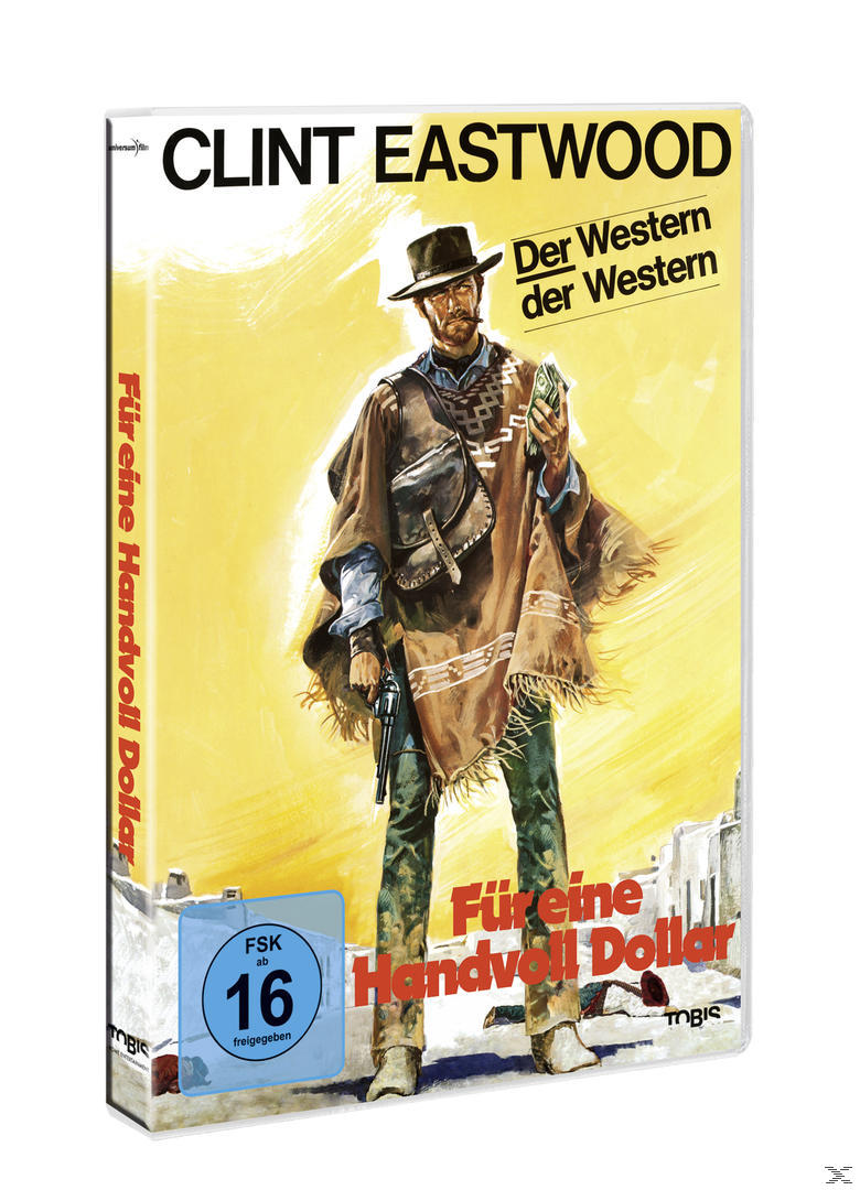 Filmplakat. Clint Eastwood in Poncho und Hut. Eine Wüstenszene ist im Hintergrund.