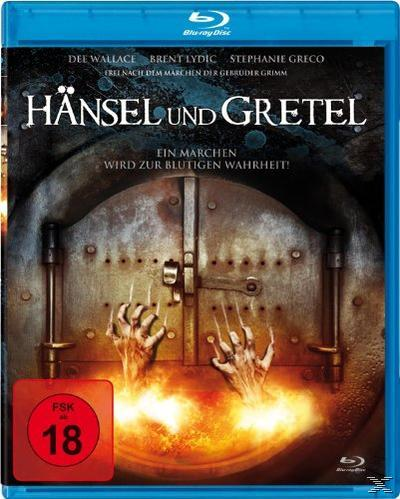 Blu-ray-Cover: Hänsel und Gretel. Hände, die aus Flammen greifen. Titel: Hänsel und Gretel. Bewertung: FSK 18.