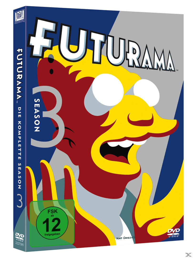 DVD-Cover von Futurama Staffel 3.