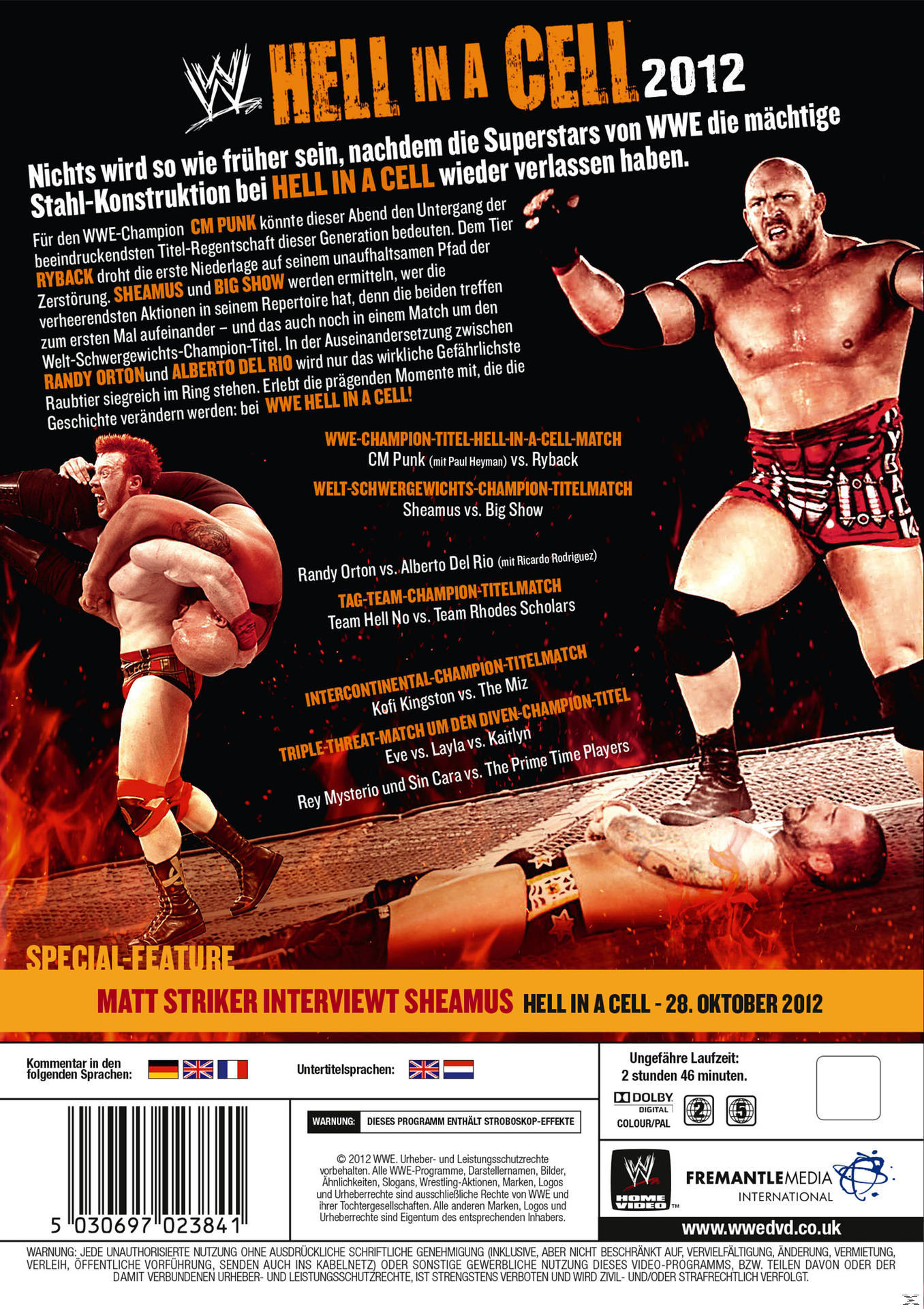WWE - Hell in a Cell 2012 DVD