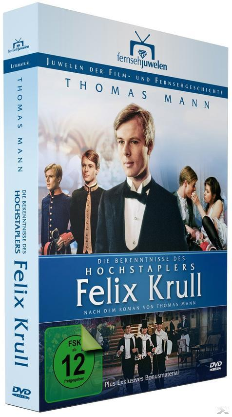 DVD-Cover für Felix Krull. Zeigt einen Mann im Anzug und mehrere Personen im Hintergrund.