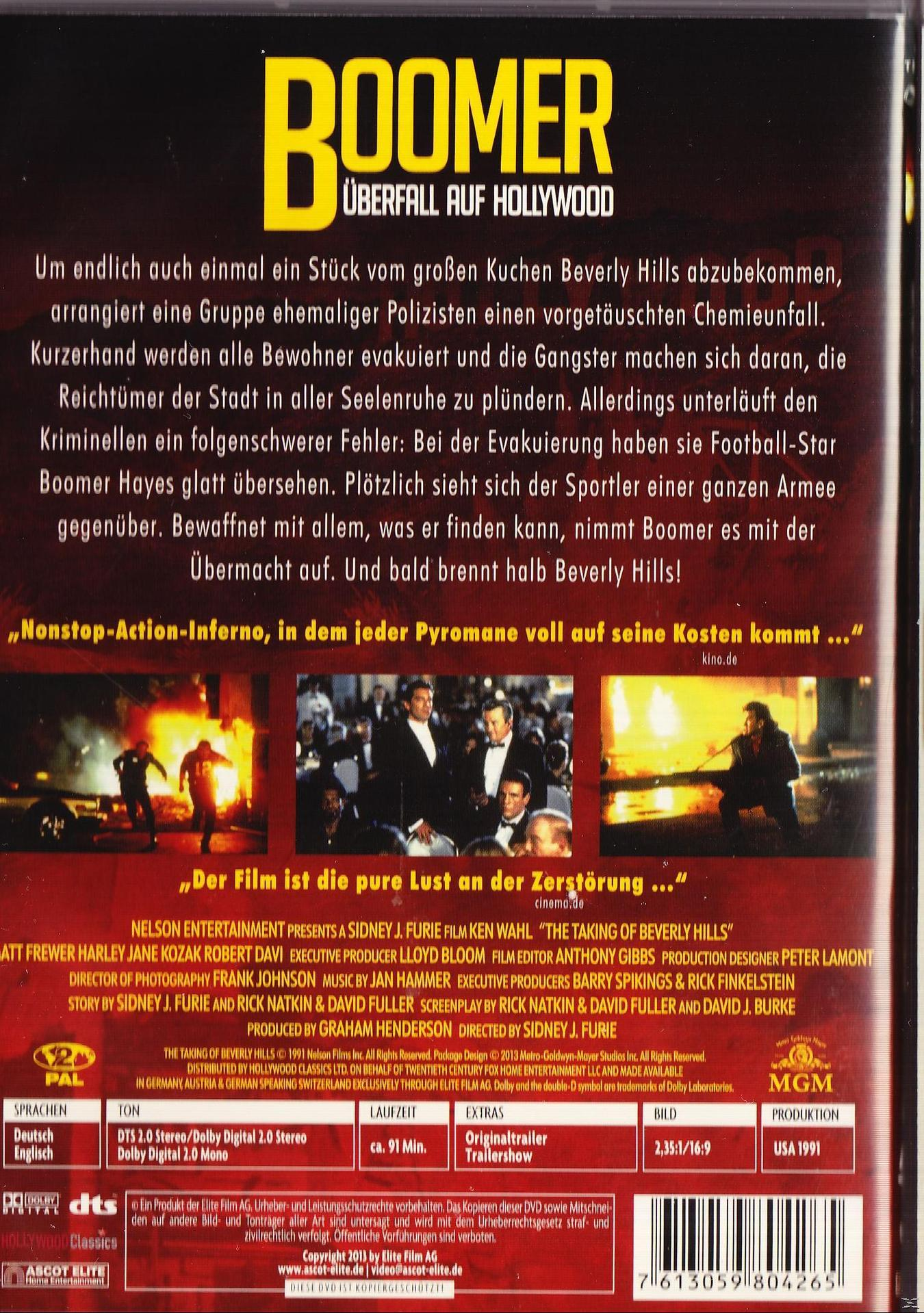 DVD-Hülle für 'Boomer', mit Text und Bildern zum Film.