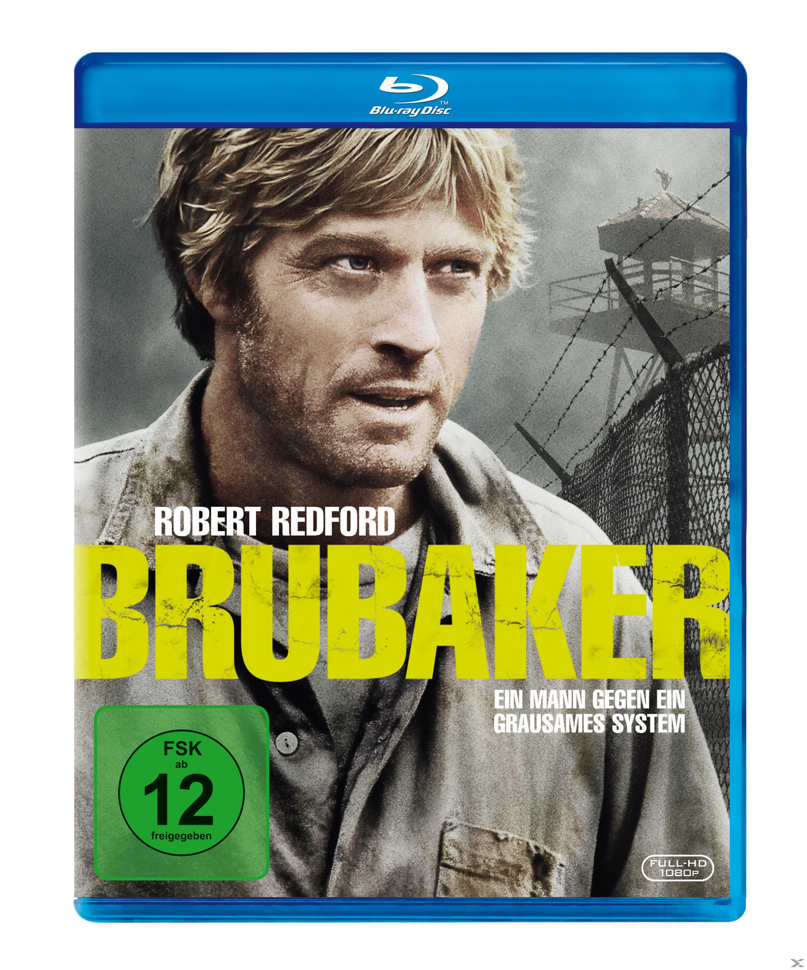 Filmcover. Robert Redford in Gefängnisuniform. Der Titel lautet "Brubaker".