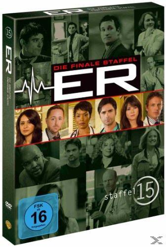 DVD-Cover. Eine Collage von Gesichtern. Der Text lautet 'ER' und 'Die Finale Staffel'.